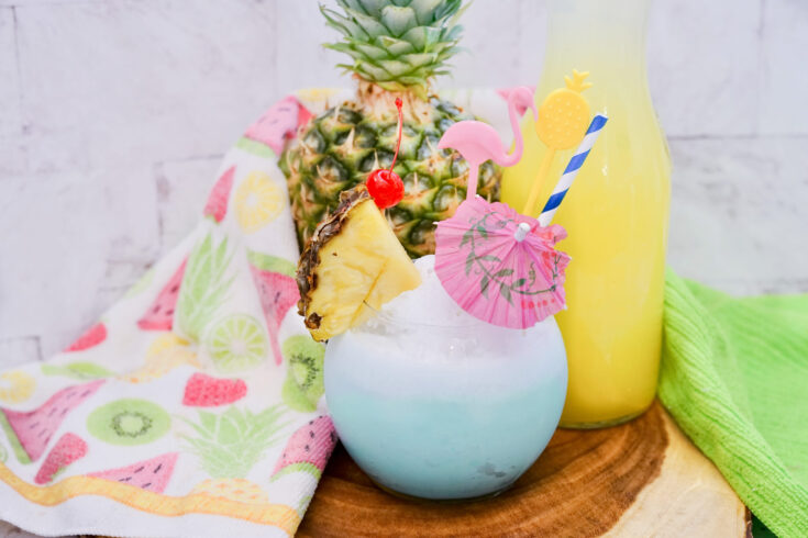 Island Bowl With Blue Curacao and Coconut Rum