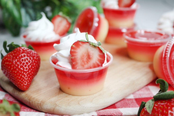 Strawberry & Cream Pie Jello Shot